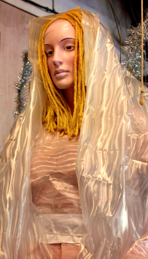 close up of angel figure