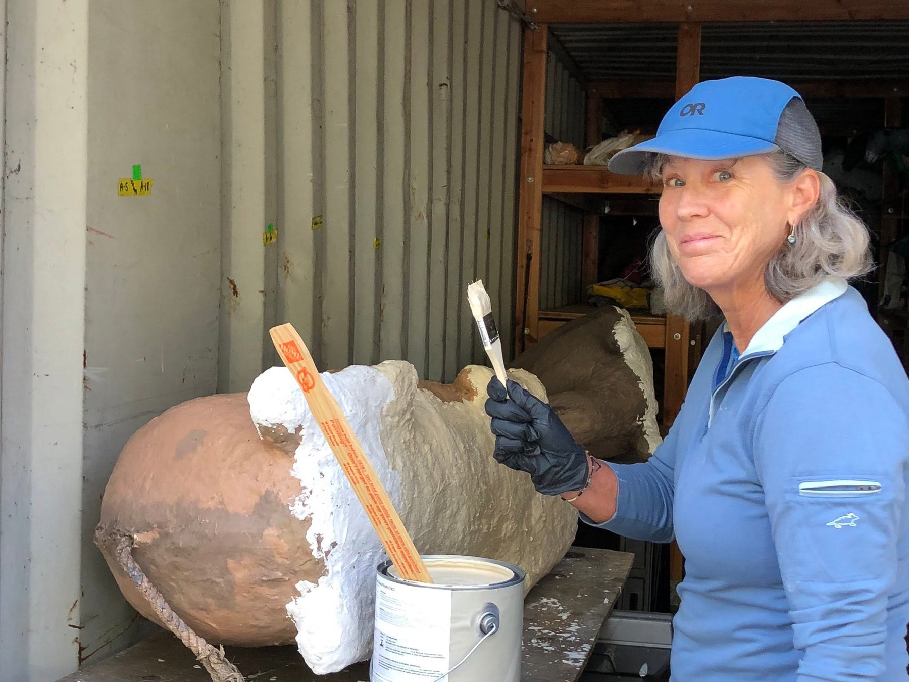 sundar shadi holiday display three wise man with el cerrito and the san francisco bay in the background